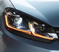 WELIFTRICH Faros Delanteros LED de Alta Calidad 6000K 8000 Lúmenes 12V 70W para Golf 7 Mk7 2013-2016 Plug and Play 1 Año de Garantía