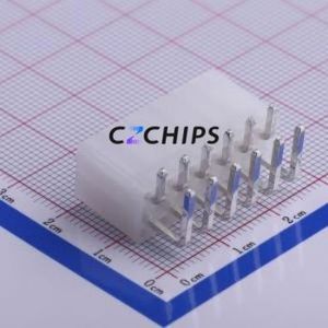 5557R-2*6P Wire-to-Board Pin Header Bent Lead Through Hole,P=4.2mm Connector 2x6P 4.2mm Right Angle Insert 12P - Product Image 2