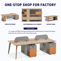 Meubles de bureau de luxe modulaires en MDF pour personnel, avec tiroirs d'écriture, bureau d'angle et bureau d'étude moderne pour ordinateur