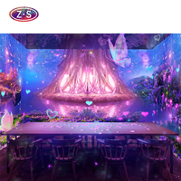 Solution clé en main de projection immersive interactive sur le thème de la nature et de l'océan pour les centres de villégiature