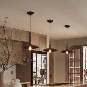 Lámpara Colgante Industrial Retro de Hierro con una Sola Cabeza para Cocina, Bar, Cafetería, Comedor - Product Image 1