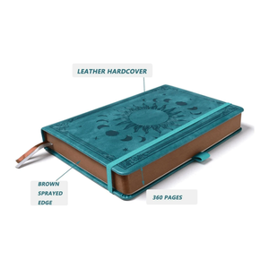 Venta al por mayor de cuero PU personalizado Retro Eming grueso de tapa dura A5 diario cuaderno - Product Image 2