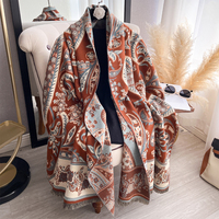 2024 automne hiver nouveau Style élégant imprimé Paisley écharpe respirant longue grande femmes châle enveloppement polyvalent pour la saison de printemps