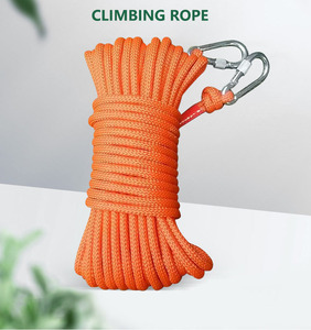 Expansion extérieure de la corde d'escalade 10mm 12mm Alpinisme et escalade Polyester Corde audacieuse Protection contre les chutes Corde de sécurité - Product Image 4
