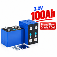 Sel Baterai EVE LF100LA 3.2V 102Ah Grade A LiFePO4, Sel Lithium Prismatik 100Ah untuk Paket Baterai Penyimpanan Energi Surya ESS