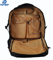 Sac de voyage à roulettes léger et résistant à l'eau en polyester de luxe avec fermeture éclair, sac à dos pliable
