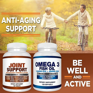 Haute qualité Glucosamine Chondroïtine <span class=keywords><strong>Curcuma</strong></span> comprimés supplément de soutien articulaire pour hommes femmes 180 comprimés pour os genoux mains - Product Image 6