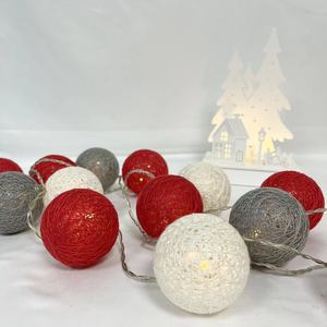 LED Watte bausch Schnur Licht Weihnachts baum Lampe für Indoor Outdoor Urlaub Licht - Product Image 3