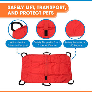 Tappetino di Trasporto per Animali Domestici - Materassino Impermeabile di Emergenza <span class=keywords><strong>in</strong></span> Poliestere Oxford per Cani e Gatti Infortunati - Product Image 6