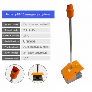 Interrupteur <span class=keywords><strong>de</strong></span> commande au pied à pédale Double interrupteur au pied étanche pour poinçon <span class=keywords><strong>de</strong></span> machine à cintrer 15A - Product Image 5