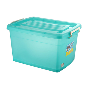 001 Large plastic cotton dress storage box with wheels and handles
