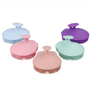 Silicone Body Scrubber Shower and Shampoo <b>Scalp</b> Massager <b>Brush</b> for Men Women Bath Exfoliate Accessory - Product Image 1