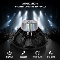 Haut-parleur professionnel de médiums et de basses au néodyme de 12 pouces, 600W AES, haute sensibilité, woofer passif 8 ohms pour système Line Array et de monitoring