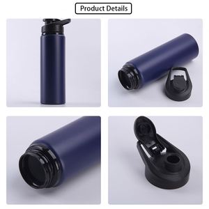 Wholesale Promotion Gift Cycling 600ml 750ml Single Wall Sport <b>Flasks</b> Custom Logo Aluminum Water Bottle With Lid - Product Image 2