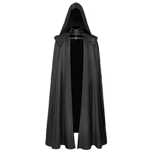 Maxi capa gótica Medieval para hombre, capa Vintage con capucha, soporte con hebilla, hombro para <span class=keywords><strong>Assassin</strong></span>, Cosplay, disfraz de Caballero de Halloween - Product Image 1