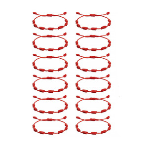 Pulseras de Cuerda Roja de <span class=keywords><strong>7</strong></span> <span class=keywords><strong>Nudos</strong></span>, <span class=keywords><strong>Pulsera</strong></span> Ajustable, Rosario Católico, Amuleto de Protección Kabbalah, <span class=keywords><strong>Pulsera</strong></span> de Cuerda <span class=keywords><strong>Negra</strong></span> y Roja - Product Image 6