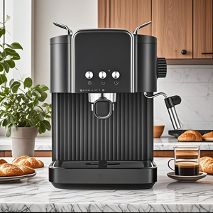 Haut de gamme moderne simplicité semi-automatique Machine à expresso électrique boîtier en aluminium maison Commercial ménage extérieur voiture RV - Product Image 2