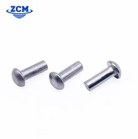 Rivets en aluminium légers à tête ronde, fabrication directe usine, pour l'électronique, l'automobile, l'aéronautique et la quincaillerie de tôlerie