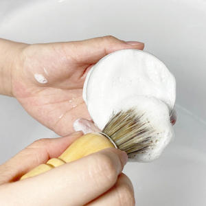 Commercio all'ingrosso del marchio privato 60g di menta piperita fatto a mano organico naturale della barra di rasatura degli uomini <span class=keywords><strong>sapone</strong></span> con scatola di latta - Product Image 4