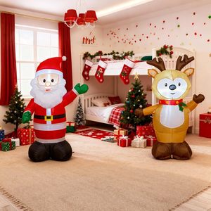 Décorations gonflables de Noël, décorations de fêtes d'hiver, intérieur/extérieur, Père Noël gonflable - Product Image 5