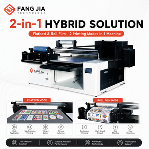 Impresora UV 5060 <span class=keywords><strong>6090</strong></span>, Impresora de Inyección de Tinta Automática, Universal, de Cama Plana, 2 en 1, UV DTF A1, para Etiquetas 3D, Cristal, Azulejos, Botellas, Adhesivos - Product Image 1