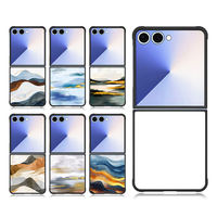 Étui de téléphone magnétique par sublimation, charge sans fil, étui de téléphone en TPU 2D avec film vierge pour Samsung Flip 5, Flip 6, Flip 7