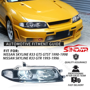 Đèn pha chất lượng cao cho Nissan Skyline R33 GTS GTST 1990-1998 Series 1 & Series <span class=keywords><strong>3</strong></span> (không dành cho GTR) Đèn pha LED 90-98 - Product Image 6