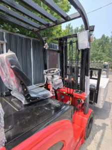 1.5-3.5 Ton Forklift listrik empat roda sudut pandang lebar 2-Level 3m tiang lampu spion Alarm lampu mundur Alarm baru digunakan - Product Image 2