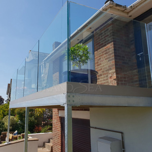 Offre Spéciale : Garde-corps de balcon en verre sans cadre, design moderne et facile à installer, balustrade de sécurité extérieure - Product Image 2