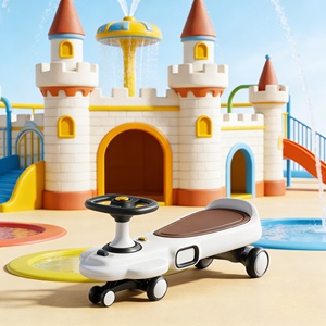 Porteur Électrique Écologique de Haute Qualité pour Enfants avec Lumières et Musique, Trottinette Pivotante en Plastique Durable - Product Image 5