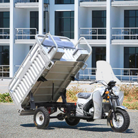 Tricycle de fret personnalisable de 200 cm³ refroidi par air avec freins à tambour avant et arrière pour les marchés d'Afrique et d'Asie du Sud-Est