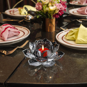 Craved Item Cheap Decorative Glass Flower With Handle Hole - Product Image 5