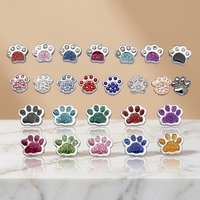 Breloques coulissantes et perles de 8 mm, motifs pattes de chien et animaux de compagnie, styles variés, pour bracelets à breloques DIY, colliers pour animaux de compagnie, fabrication de bijoux DIY et cadeaux