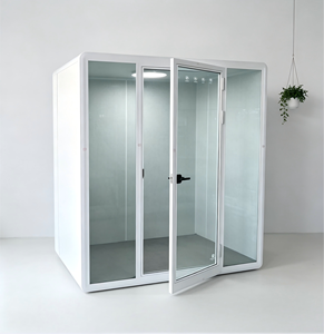<span class=keywords><strong>Cabine</strong></span> <span class=keywords><strong>insonorisée</strong></span> mobile moderne pour studio <span class=keywords><strong>d</strong></span>'<span class=keywords><strong>enregistrement</strong></span>, diffusion en direct, piano, chant, salle <span class=keywords><strong>insonorisée</strong></span> mobile pour hôtel, école - Product Image 3