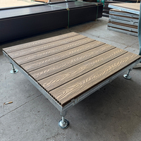 Système de terrasse extérieure haut de gamme, durable, antidérapant, résistant aux intempéries, faible entretien, terrasse préfabriquée en WPC pour balcon