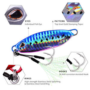 Esca Artificiale Professionale in Metallo 3D per Pesca in Acqua Salata e Dolce, Realistica, Stampata a 10 Colori, per Slow Pitch - Product Image 5
