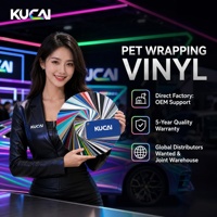 Film Vinyle PET PVC Brillant Auto-Réparateur Anti-UV à Changement de Couleur pour Covering Automobile, Vente en Gros Fabricant, 1.52*17m/rouleau
