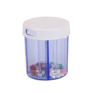 Soporte organizador de pastillas de viaje, caja de pastillas deslizante de plástico arcoíris, pulsera para niños, caja de almacenamiento de pastillas de plástico - Product Image 5