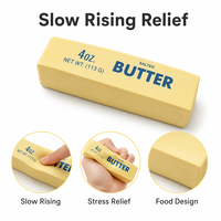ZW Wholesale Butter Stick Squishy Slow Rising Food Shape Stress Relief Sensory Fidget Squeeze Decompression