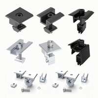 Supports de montage de panneaux solaires en aluminium Empery de haute qualité, très demandés, pour toit, sol et carport, avec pince intermédiaire