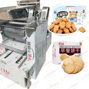 Multifunctional Bear Cookies peach crisp biscuit making making machine walnut cake roll forming machine for supermarkets
