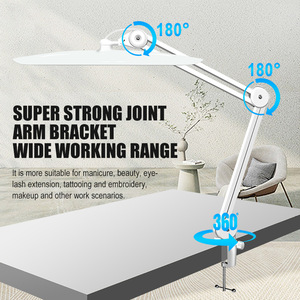 Portable Swing Arm LED Desk Lamp with Clamp for Tattoo Eyelash <b>Extension</b> <b>Nail</b> Manicure Spa Salon - Product Image 1