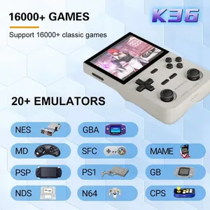 Consola de videojuegos portátil de mano Retro K36 de código abierto R36S para <span class=keywords><strong>PS1</strong></span>/PSP/DC/N64/SS 500nit pantalla IPS de 3,5 pulgadas regalo preferido - Product Image 6