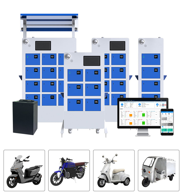 Customized APP Control Battery Swapping Cabinet 4 6 8 12 Slots Swapping Cabinet E-scooter Motorcycle