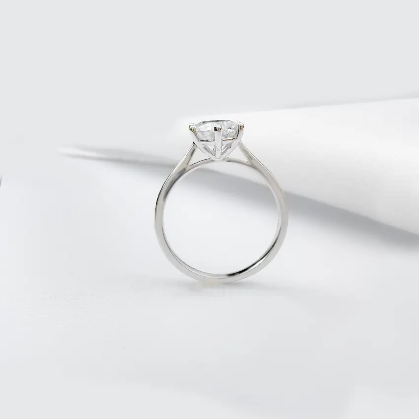 Золотое кольцо 18K 3 карат синтетическое кольцо с бриллиантом обручальное кольцо Djewels