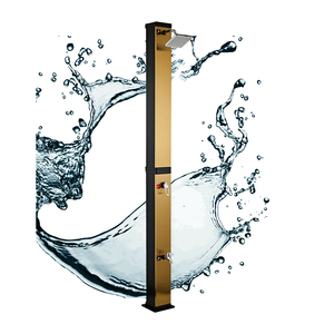 <span class=keywords><strong>Douche</strong></span> <span class=keywords><strong>solaire</strong></span> durable pour <span class=keywords><strong>piscine</strong></span> extérieure et jardin, modèle CYEN 40 L, nouveau design, PVC et acier inoxydable - Product Image 2