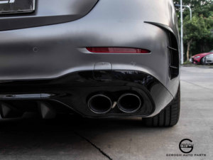 Diffuseur W206 C43 AMG pour Benz W206 classe C C200L C240 <span class=keywords><strong>C250</strong></span> c280 mise à niveau C43 AMG embouts de lèvre arrière - Product Image 5