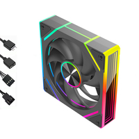 Ventilador de Enfriamiento para CPU QiuzAim Prism 8Pro PWM 5V ARGB con Control de Velocidad Inteligente de 4 Pines y 12V y Sincronización de Iluminación RGB con Placa Base para Caja/Radiador de PC