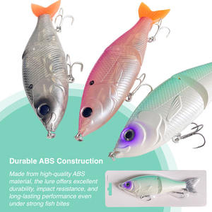 <span class=keywords><strong>Leurre</strong></span> de pêche à la traîne à deux sections, gros swimbait, 19 cm, 89,5 g, swimbait articulé coulant, queue <span class=keywords><strong>souple</strong></span>, billes en acier <span class=keywords><strong>pour</strong></span> gros poissons prédateurs - Product Image 6