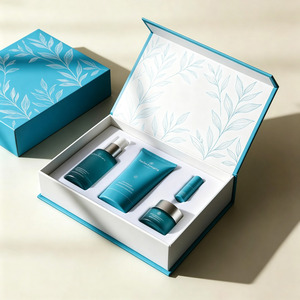 Boîtes rigides pour cadeaux et artisanat, fermeture magnétique avec poignée, ruban, logo personnalisé, couleur personnalisée, boîte magnétique en carton plastique - Product Image 3